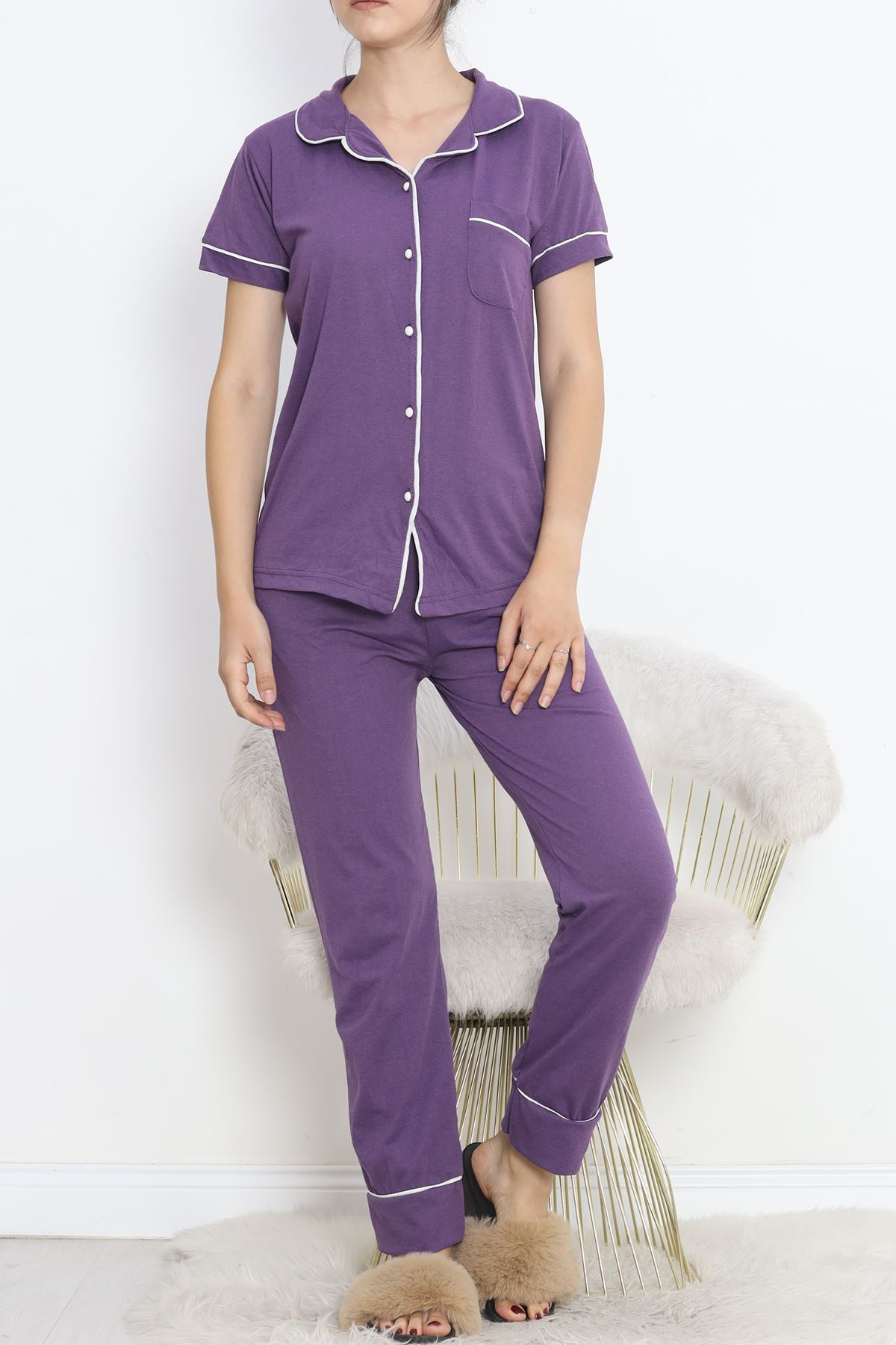 Önü%20Cepli%20Pijama%20Takımı%20Lilasiyah%20-%2011404.1048.-Mor-beyaz