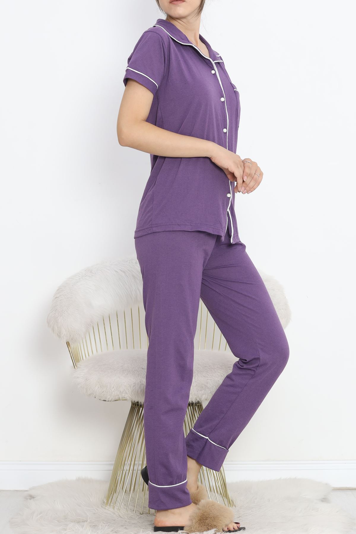 Önü%20Cepli%20Pijama%20Takımı%20Lilasiyah%20-%2011404.1048.-Mor-beyaz