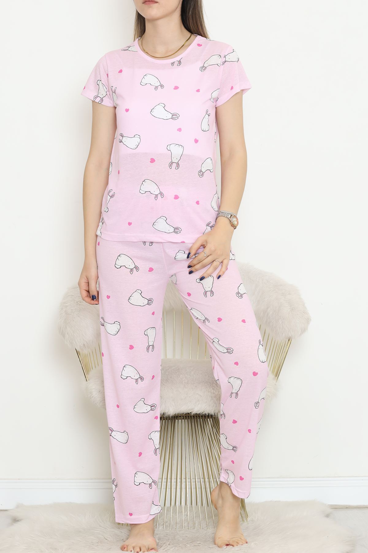 Desenli%20Pijama%20Takımı%20Bebemavi%20-%20130.1287.-Beyaz-pembe