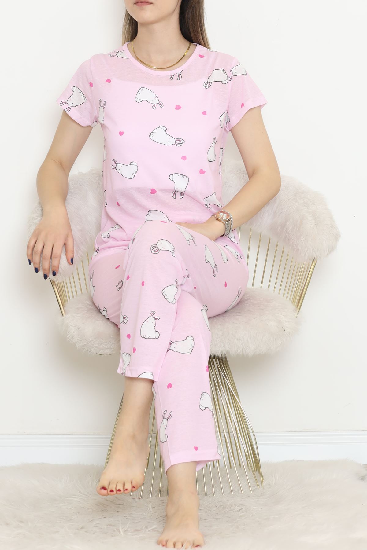 Desenli%20Pijama%20Takımı%20Bebemavi%20-%20130.1287.-Beyaz-pembe