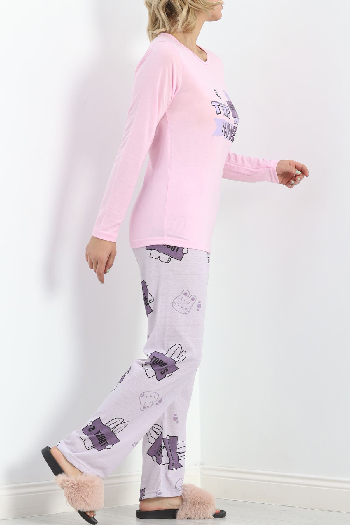 Baskılı%20Rotasyon%20Pijama%20Takımı%20Siyahleopar%20-%20151.1287.-Pembe