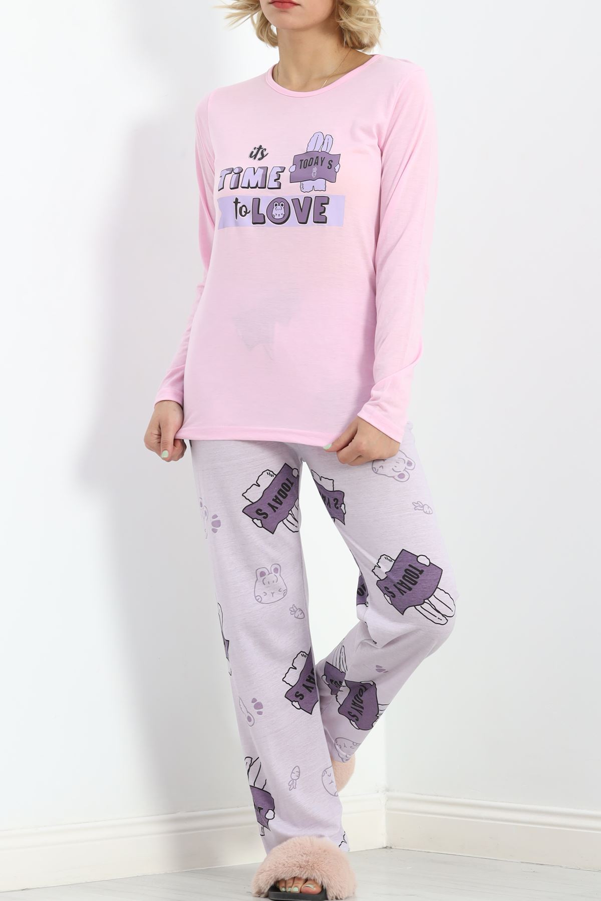 Baskılı%20Rotasyon%20Pijama%20Takımı%20Siyahleopar%20-%20151.1287.-Pembe