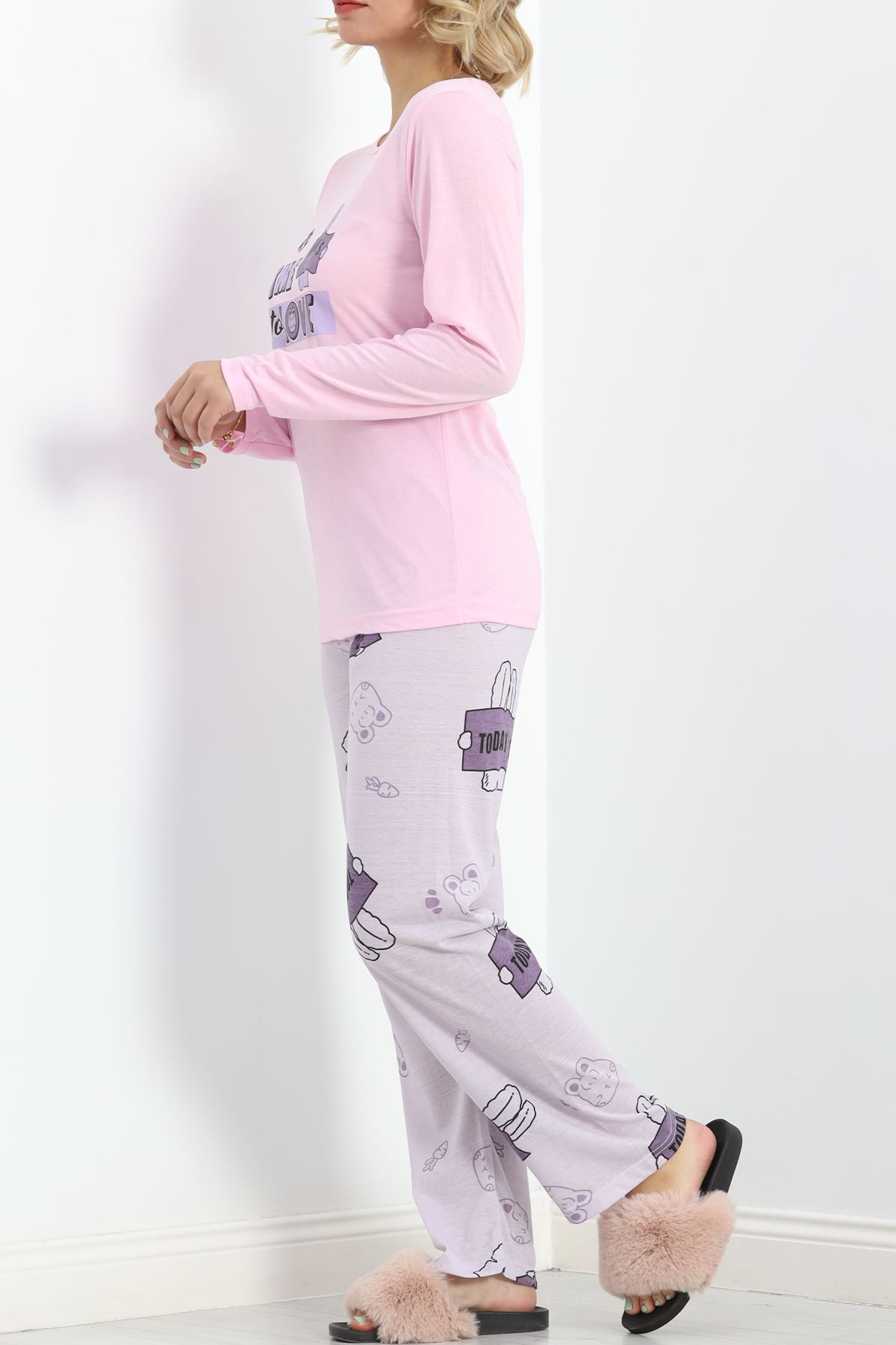 Baskılı%20Rotasyon%20Pijama%20Takımı%20Siyahleopar%20-%20151.1287.-Pembe