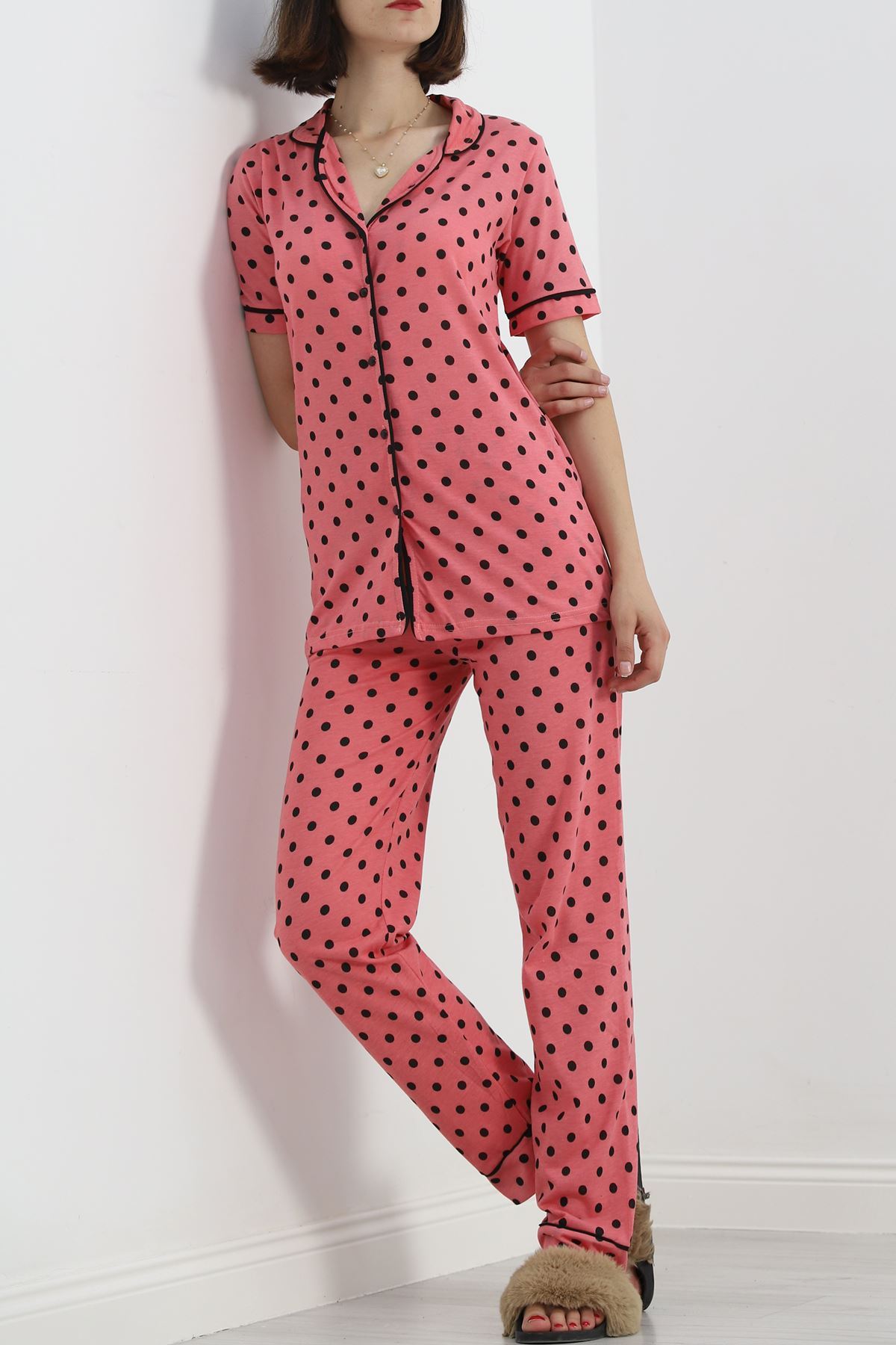 Düğmeli%20Pijama%20Takımı%20Somon%20-%2018948.1567.-Pembe