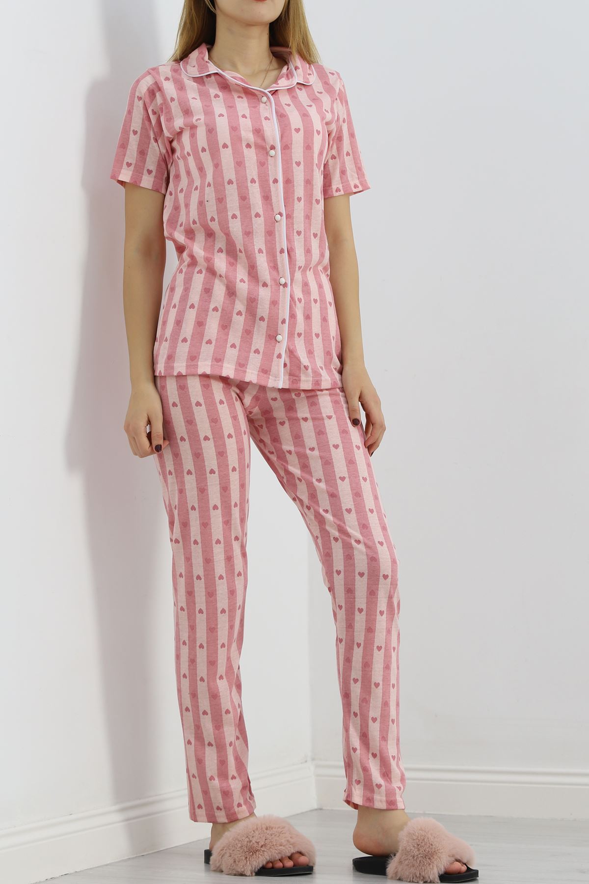 Düğmeli%20Pijama%20Takımı%20Pudrapembe%20-%2018948.1567.-Pudra-pembe