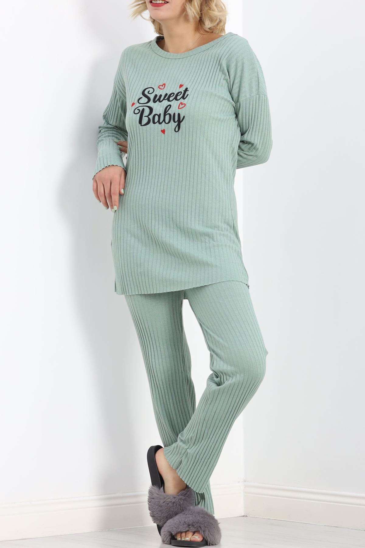 Nakışlı%20Pijama%20Takımı%20Mint%20-%2018986.1567.