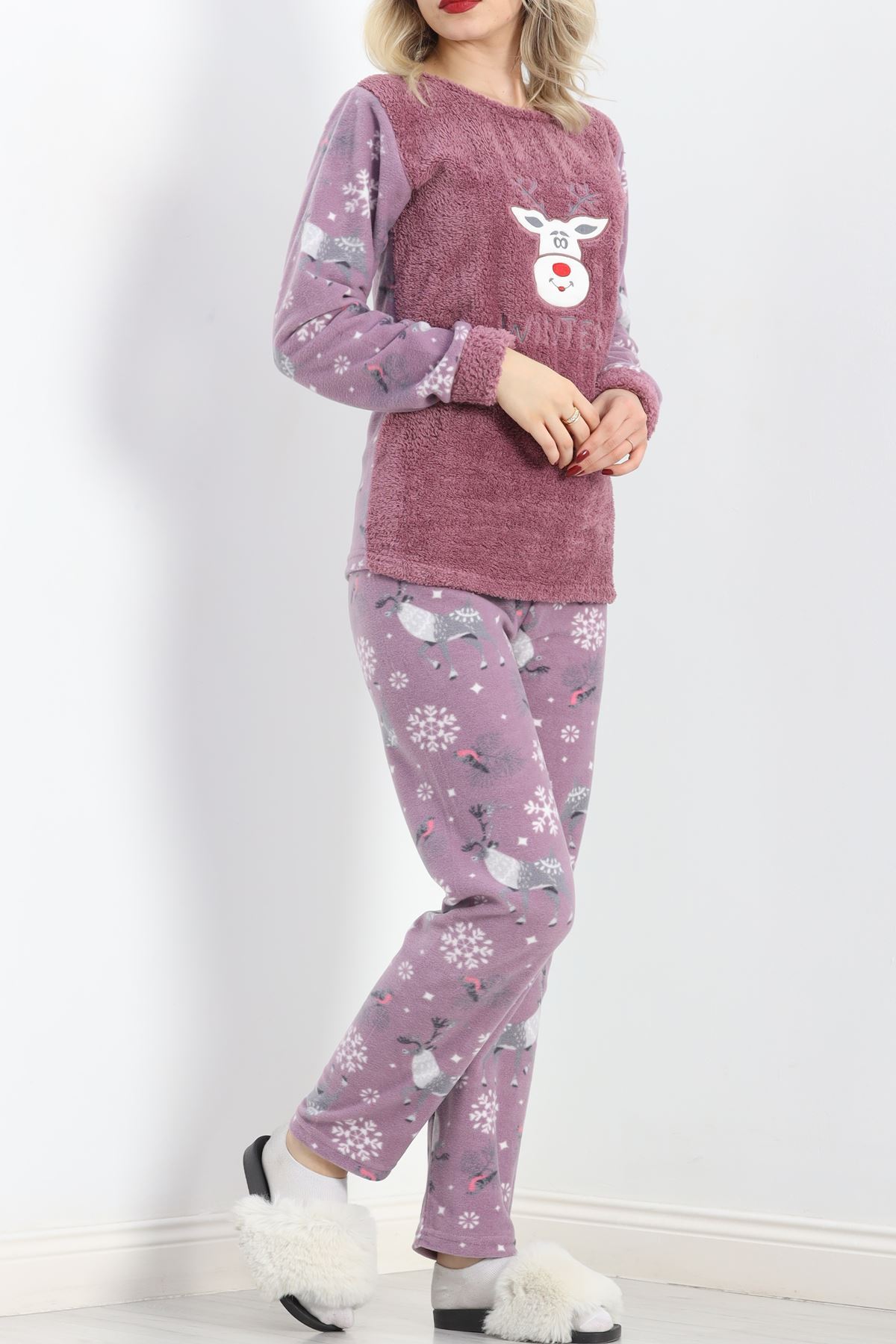 Peluş%20Polar%20Pijama%20Takımı%20Grikareli%20-%2019178.1050.-Lila-gri