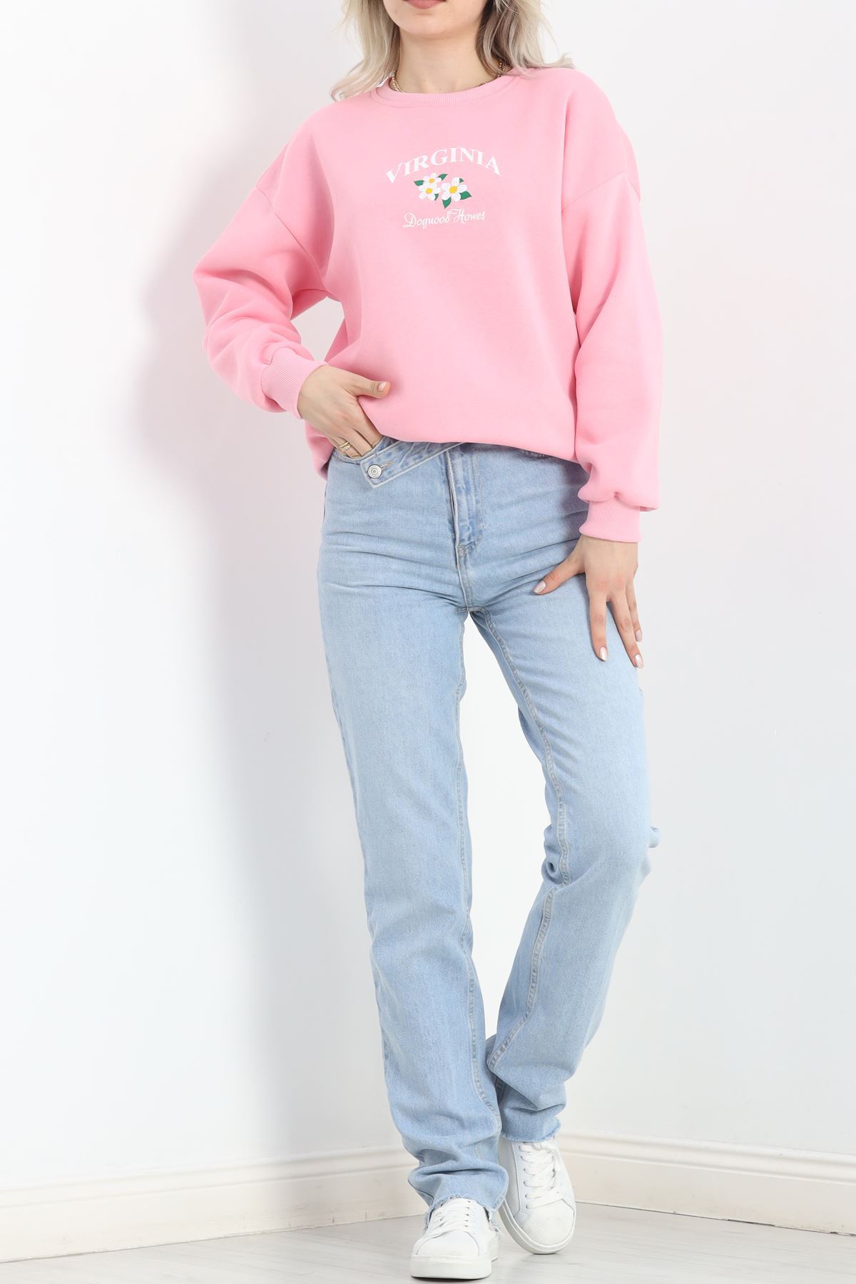 Bisiklet%20Yaka%20Baskılı%20Sweat%20Kırmızı%20-%2020150.1878.-Pembe