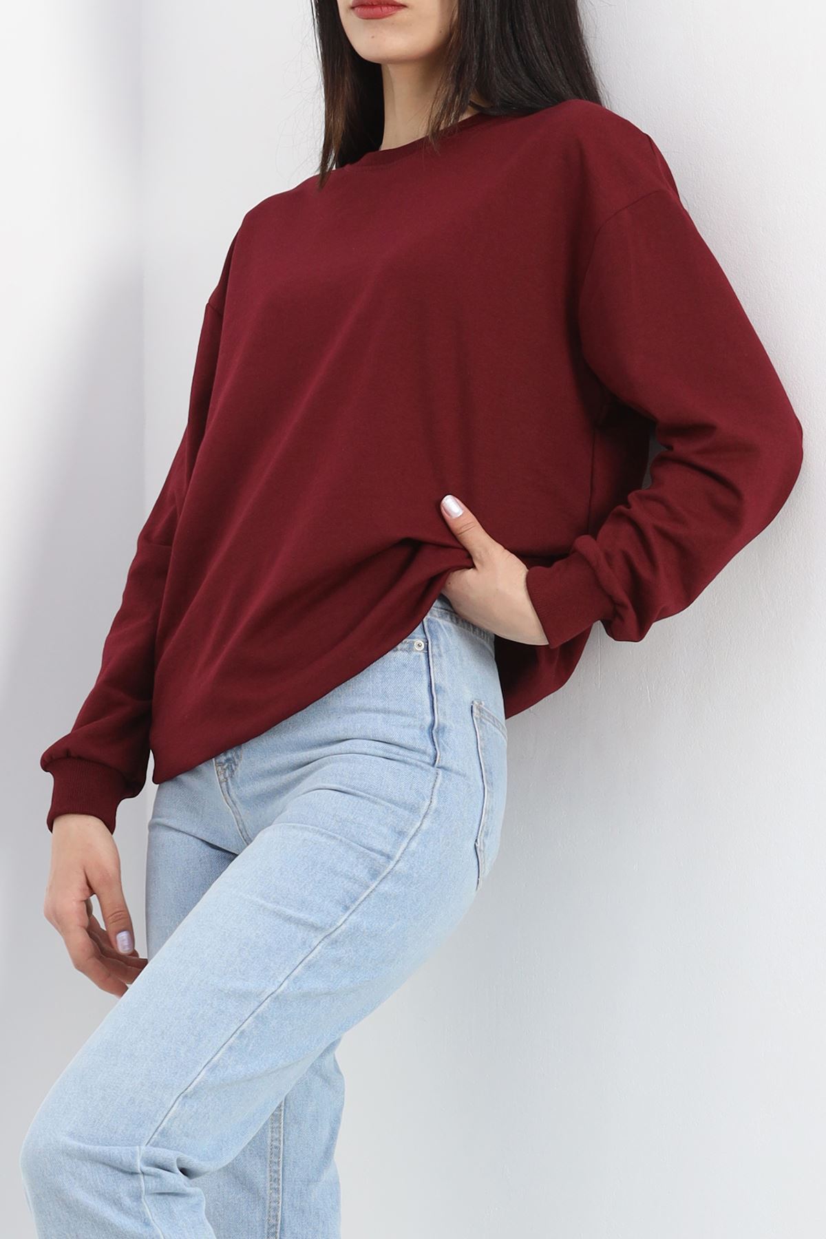 Bisiklet%20Yaka%20Sweat%20Bordo%20-%203042.275.-Bordo