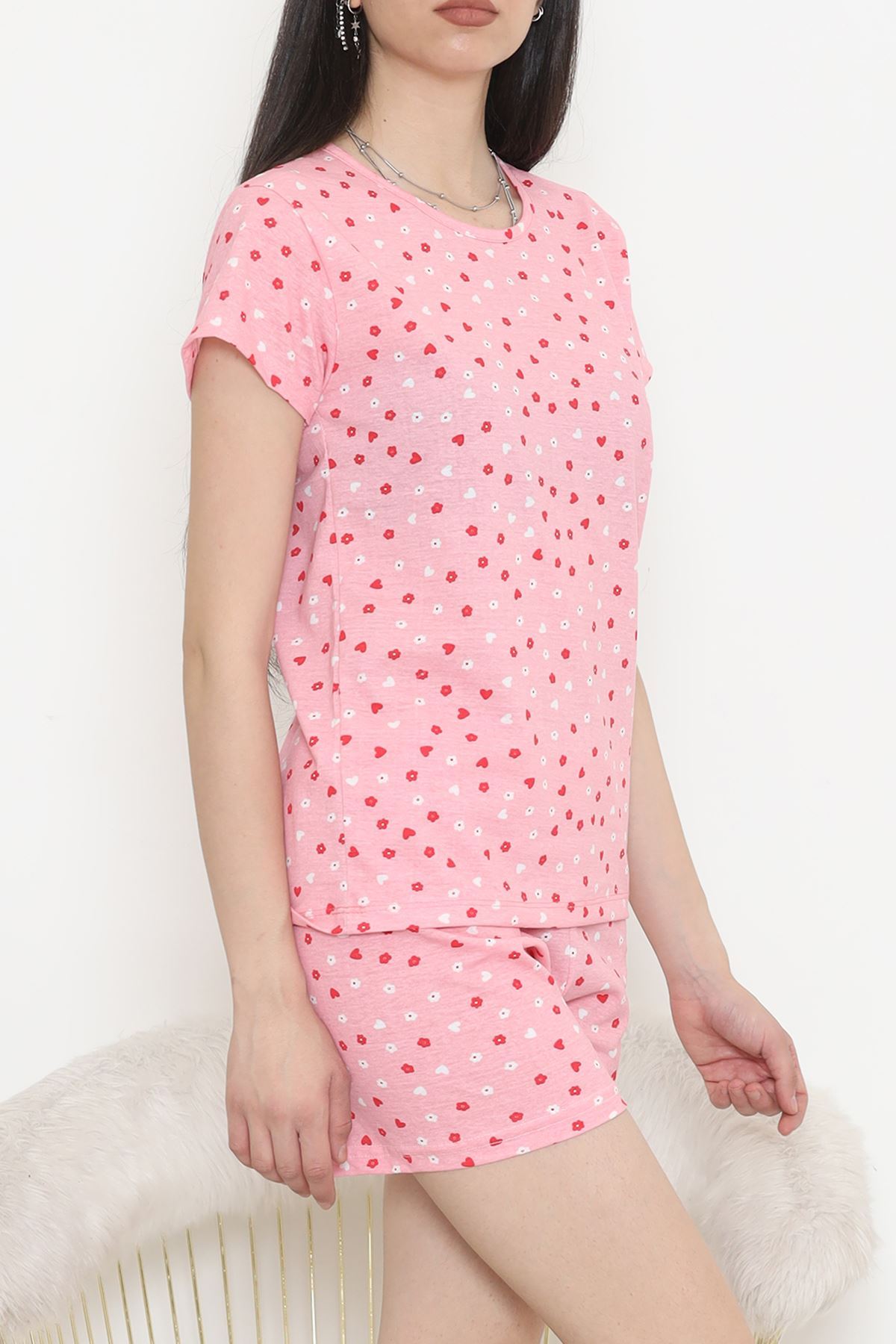 Şortlu%20Pijama%20Takımı%20Gül%20-%20390.1287.-Pembe