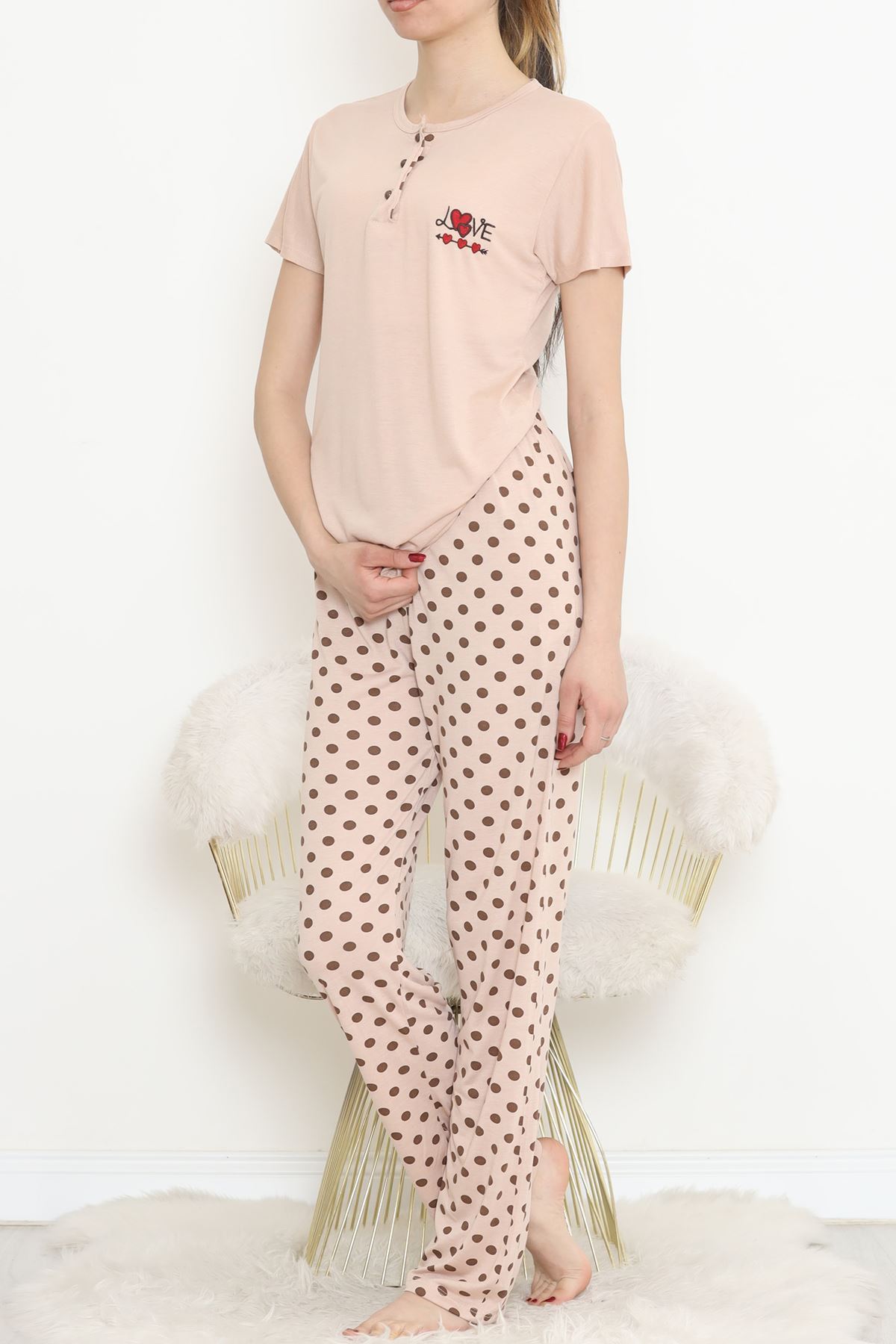 Düğmeli%20Pijama%20Takımı%20Mintsiyah%20-%20704.1287.-Bej